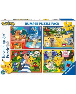 Παζλ Ravensburger 4х100 κομμάτια - Pokemon