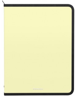 Φάκελος με φερμουάρ   Erich Krause - Matt Pastel, A4, κίτρινο