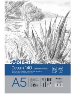 Pad ζωγραφικής Drasca Dessin - 60 φύλλα, Α5