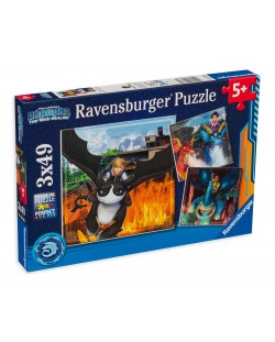 Παζλ Ravensburger 3 x 49 τεμαχίων -Δράκοι: Οι 9 Κόσμοι