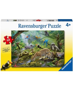 Παζλ Ravensburger 60 κομμάτια - Ζώα τροπικών δασών