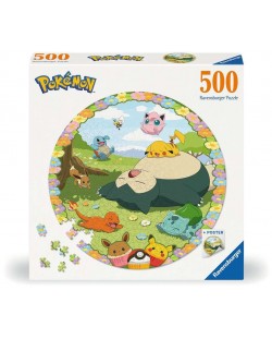 Παζλ Ravensburger 500 κομμάτια - Pokemon ανάμεσα στα λουλούδια