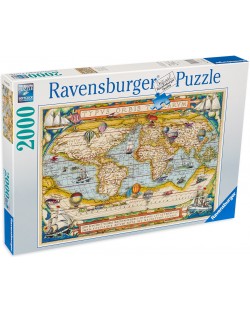 Παζλ Ravensburger 2000 τεμαχίων- Παγκόσμιος χάρτης