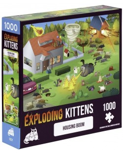 Παζλ Exploding Kittens 1000 μέρη - Στην αυλή