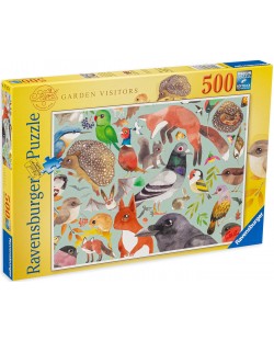 Παζλ Ravensburger από 500 κομμάτια - Ζώα στον κήπο