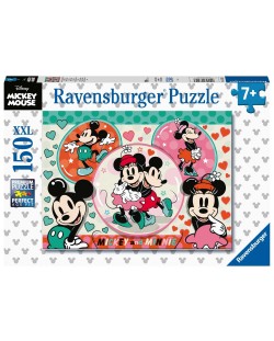 Παζλ Ravensburger 150 XXL κομμάτια   - Μίκυ Μάους και Μίνι Μάους