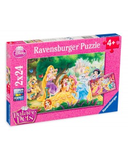 Παζλ  Ravensburger 2 x 24 κομμάτια - Οι καλύτερες φίλες τις πριγκίπισσες