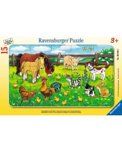 Παζλ Ravensburger 15 κομμάτια - Τα ζώα από το αγρόκτημα