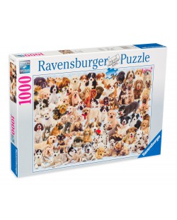 Παζλ Ravensburger 1000 κομμάτια - Κολάζ με σκύλους