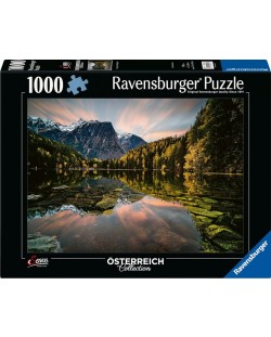 Παζλ Ravensburger 1000 κομμάτια - Το φυσικό κόσμημα: Λίμνη Piburg