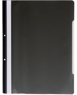 Φάκελος Spree - Classic, με διάφανη όψη και διάτρηση, Α4, μαύρο