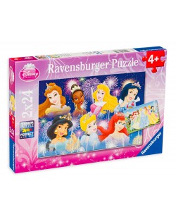 Παζλ Ravensburger 2 x 24 κομμάτια - Οι πριγκίπισσες της Disney 