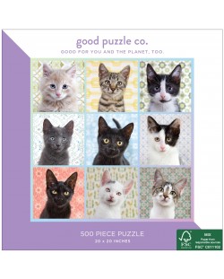 Παζλ Good Puzzle 500 κομμάτια - Πορτρέτα γάτας