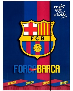Φάκελος με λάστιχο Derform - FC Barcelona, ​​A4, Ποικιλία