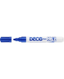 Μαρκαδόρος διαρκής Ico Deco - Στρογγυλή μύτη, μπλε