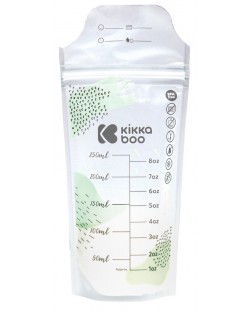 Σακούλες αποθήκευσης μητρικού γάλακτος KikkaBoo - Lactty, 250 ml, 25 τεμάχια