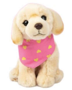 Λούτρινο παιχνίδι Studio Pets - Σκύλος Λαμπραντόρ με πετσέτα, Happy, 23 cm
