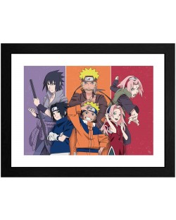 Αφίσα με κορνίζα GB Eye Animation: Naruto Shippuden - Team 7