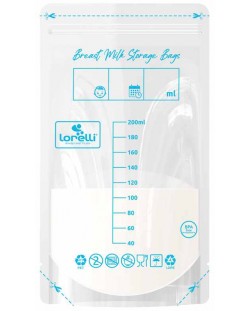 Σακούλες αποθήκευσης μητρικού γάλακτος Lorelli - 40 + 5 τεμάχια