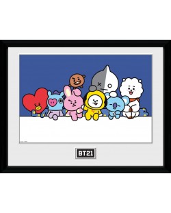 Αφίσα με κορνίζα GB eye Animation: BT21 - Group