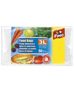 Σακούλες τροφίμων  Fino - Mikroten, 3 L, 25 х 35 cm,50 τεμάχια