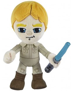 Λούτρινη φιγούρα Mattel Movies: Star Wars - Luke Skywalker with Lightsaber (Light-Up), 19 cm