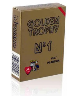Πλαστικά τραπουλόχαρτα Golden Trophy -κόκκινη πλάτη