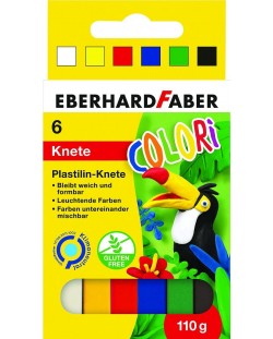 Πλαστελίνη Eberhard Faber - 6 χρώματα