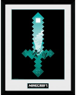 Αφίσα με κορνίζα  GB eye Games: Minecraft - Diamond Sword