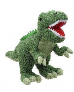 Πλεκτό παιχνίδι The Puppet Company Wilberry Knitted -Dinosaur T-rex, 28 cm