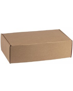 Κουτί δώρου  Giftpack - 33 x 18.5 x 9.5 cm, κραφτ και γκρι
