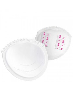 Επιθέματα μητρικού γάλακτος με gel Lovi - Discreet Elegance, 40 τεμαχίων, λευκό