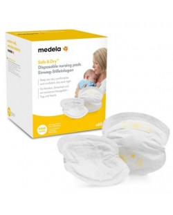 Επιθέματα για μητρικό γάλα  Medela - Safe&Dry,60 τεμάχια
