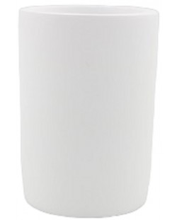 Βάση οδοντόβουρτσας Inter Ceramic - Daisy, 7 x 10 cm, λευκή