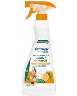 Καθαριστικό μπάνιου Heitmann - Pure Power, 500 ml, ξύδι και πορτοκάλι