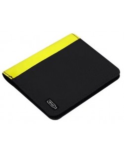 Πορτοφόλι I-Total RPET - Μαύρο/κίτρινο