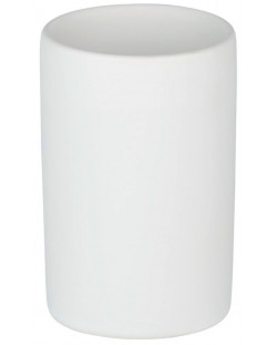 Θήκη για οδοντόβουρτσα Wenko - Polaris Mod, 7.5 х 11.2 cm, κεραμική, λευκό ματ