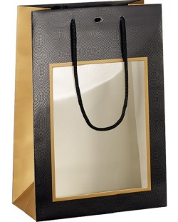 Τσάντα δώρου  Giftpack - 20 x 10 x 29 cm,μαύρο και χάλκινο