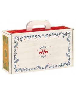 Κουτί δώρου Giftpack Bonnes Fêtes - Ελαφάκια, 33 cm