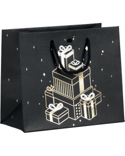 Τσάντα δώρου Giftpack - Μαύρη, 35 cm