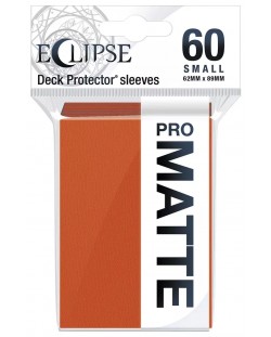 Προστατευτικά καρτών  Ultra Pro - Eclipse Matte Small Size, Pumpkin Orange (60 τεμ.)