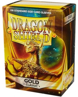 Προστατευτικά καρτών Dragon Shield Classic Sleeves - Gold (100 τεμ.)