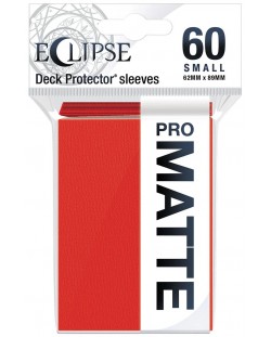 Προστατευτικά καρτών  Ultra Pro - Eclipse Matte Small Size, Apple Red (60 τεμ.)