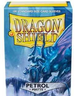 Προστατευτικά καρτών Dragon Shield Sleeves - Matte Petrol (100 τεμ.)