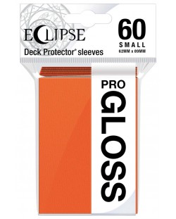 Προστατευτικά καρτών  Ultra Pro - Eclipse Gloss Small Size, Pumpkin Orange (60 τεμ.)