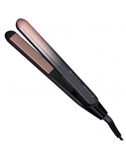 Πρέσα μαλλιών Remington - S5305 Rose Shimmer, έως  230°C, μαύρο/ροζ