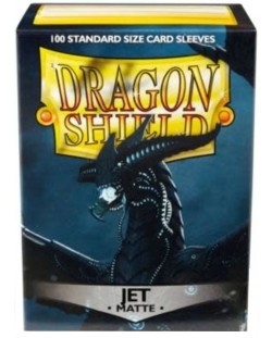 Προστατευτικά καρτών Dragon Shield Sleeves - Matte Jet (100 τεμ.)