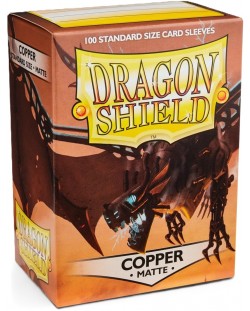 Προστατευτικά καρτών Dragon Shield Sleeves - Matte Copper (100 τεμ.)