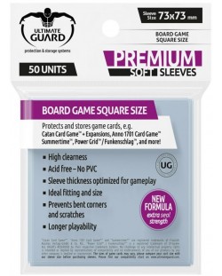 Προστατευτικά καρτών Ultimate Guard for Board Game Cards Square (50 τεμ.)