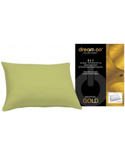 Προστατευτικό μαξιλαριού Dream On - Smartcel Gold, 50 x 70 cm, πράσινο